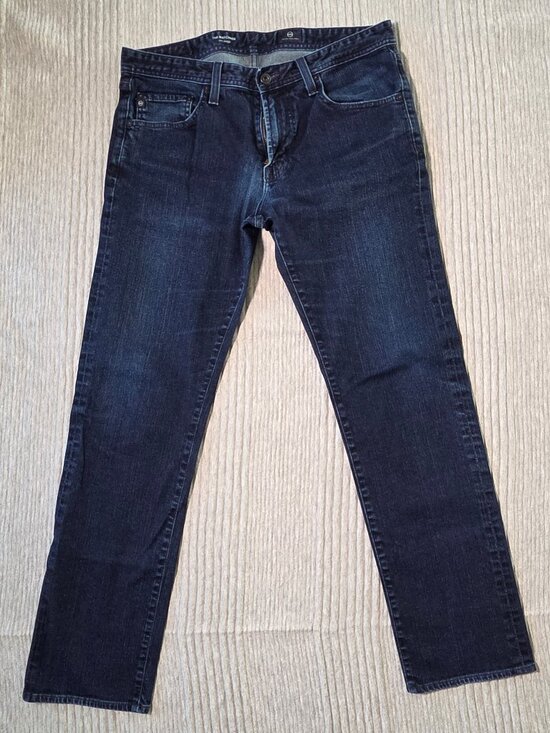 Ag Adriano Goldschmied Other - AG Adriano Goldschmied Matchbox Slim Straight Jeans Men's 34x30 Dark Wash USA Ma